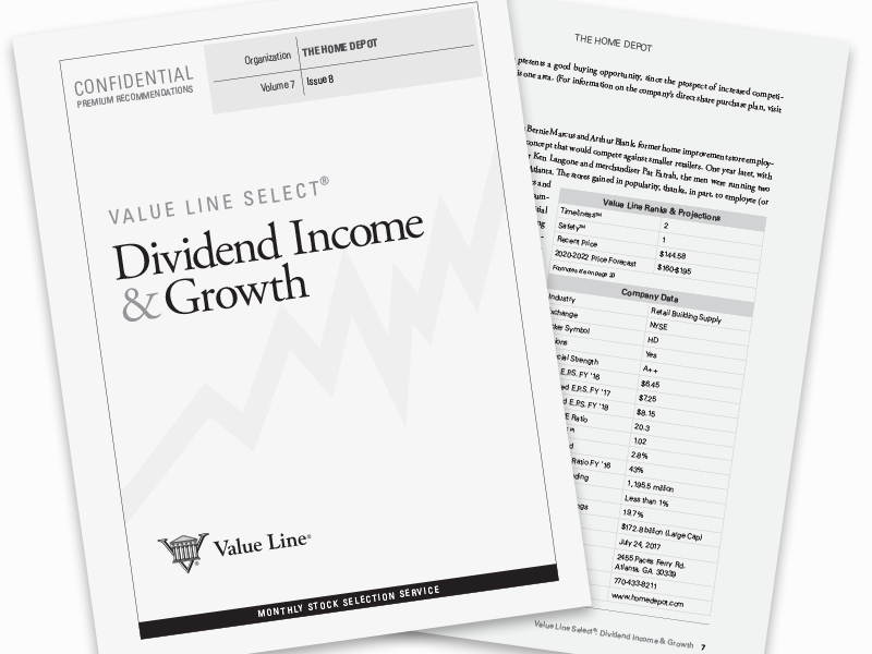 Value Line ® Select:  Dividend Income and Growth