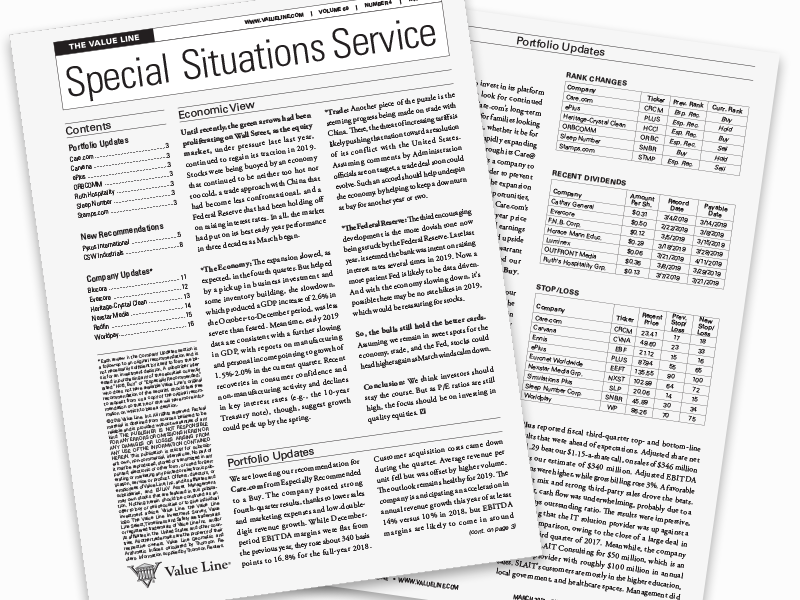 The Value Line Special Situations Service®