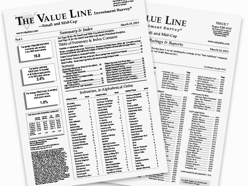 The Value Line Investment Survey® - Small & Mid-Cap