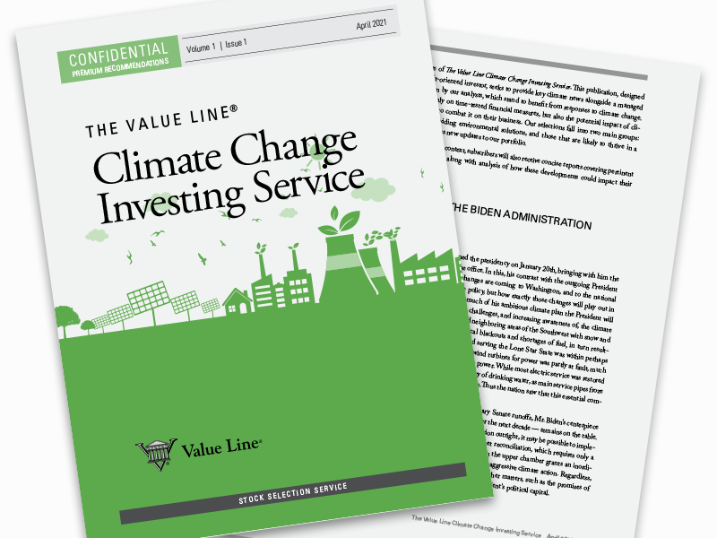 The Value Line ® Climate Change Investing Service